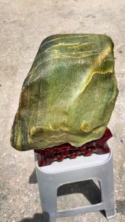 新疆和田玉若羌青花黄口三色戈壁料大摆件#大自然的搬运工