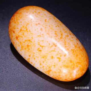 和田玉原石雕"龙抱珠"手把件「旧藏」高9cm宽5.2cm厚4cm重289g