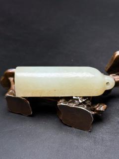 精美和田玉翎管!古代一品官员佩戴!雕刻精美!玉质温润包浆醇厚