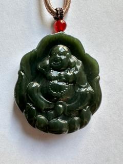 名字:弥勒佛吊坠\\n材质:和田玉\\n